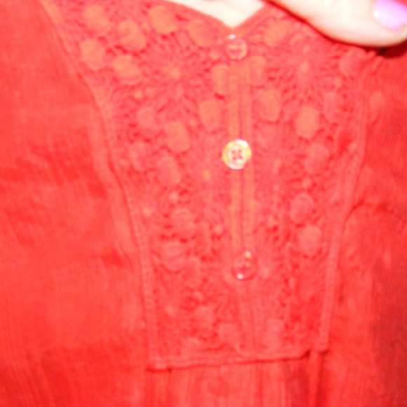 Orange Lace Top Grande and Green - Picture 5 of 8